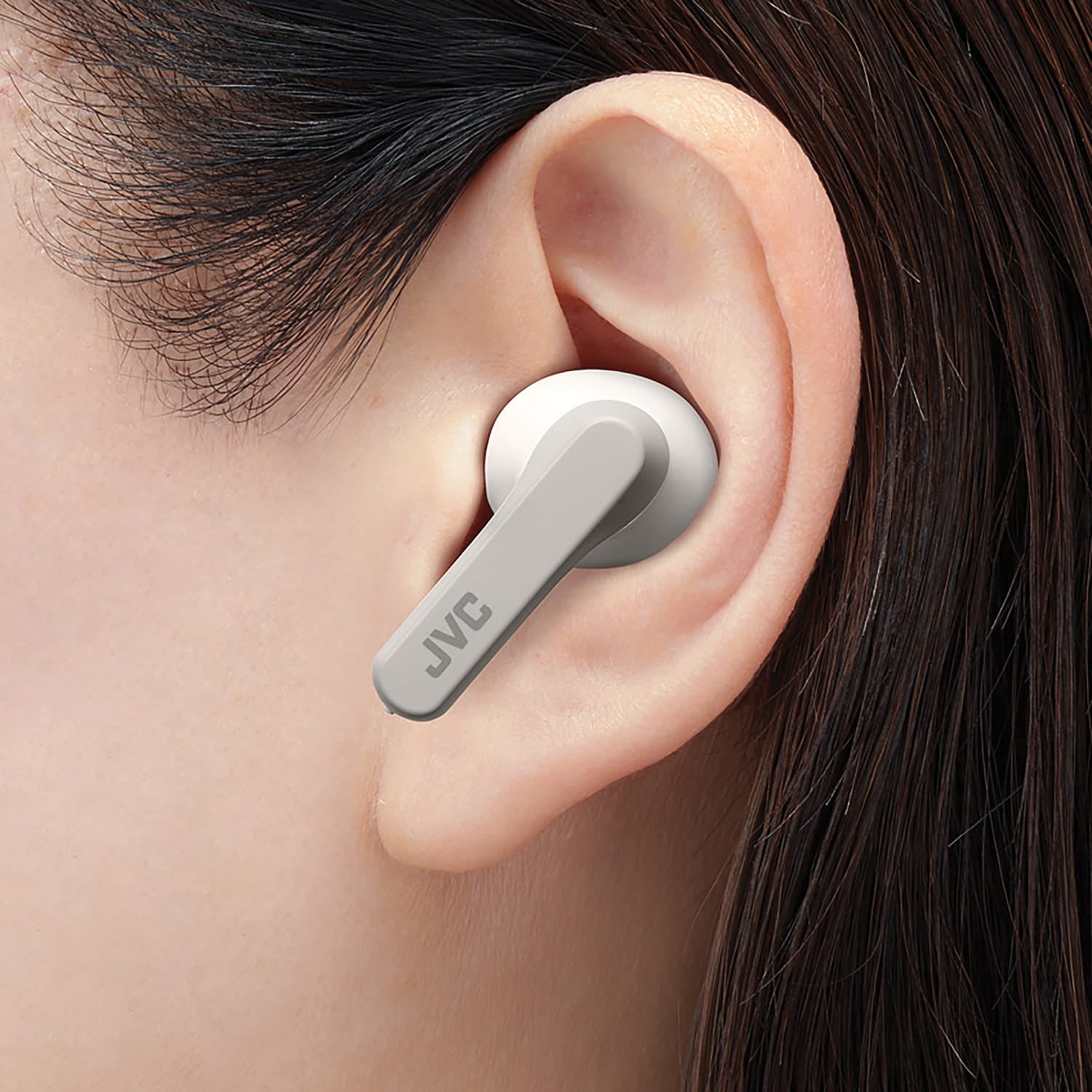 JVC RIPTIDZ TWS Bluetooth In-Ear Earbuds with Mic and Charging Case, up to 30 Hours Play Time, IPX5 Waterproof, HA-A9T, White