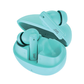JVC TWS Bluetooth In-Ear Ultra-Compact Earbuds with Mic with Charging Case, up to 28 Hours Play Time, HA-D6T, Green