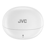 JVC TWS Bluetooth In-Ear Ultra-Compact Earbuds with Mic with Charging Case, up to 28 Hours Play Time, HA-D6T, White