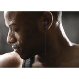 JVC Gumy Sport Wired In-Ear Headphones with 3.5-mm Connector, Sweatproof, HA-EN10, Black