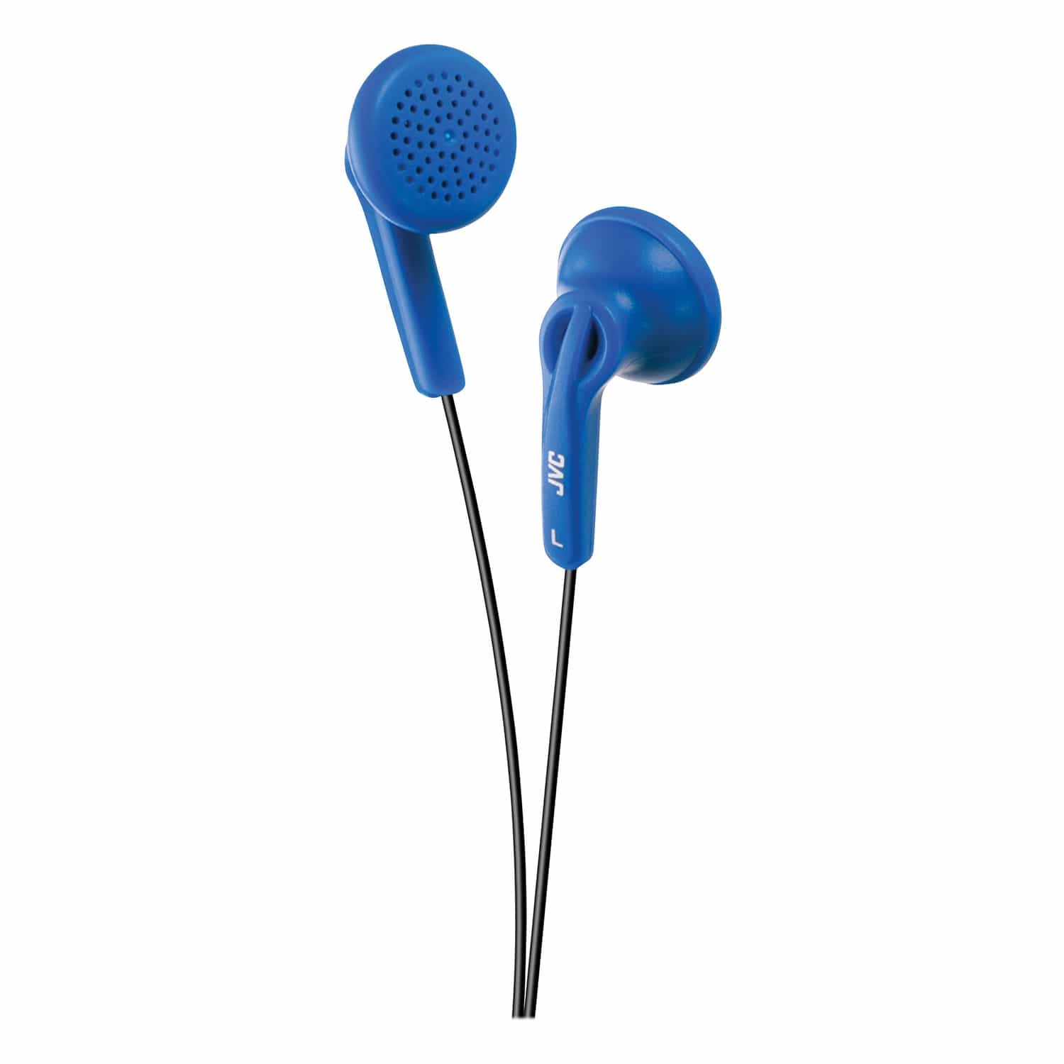 JVC Wired On-Ear Earbud-Style Headphones with 3.5-mm Connector, HA-F12, Blue