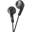 JVC Gumy Wired Earbuds In-Ear Headphones with In-Line Mic/Remote and 3.5-mm Connector, HA-F160, Black