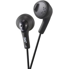 JVC Gumy Wired Earbuds In-Ear Headphones with In-Line Mic/Remote and 3.5-mm Connector, HA-F160, Black