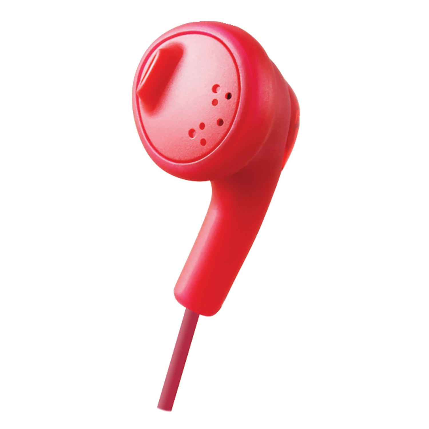 JVC Gumy Wired Earbuds In-Ear Headphones with In-Line Mic/Remote and 3.5-mm Connector, HA-F160, Red