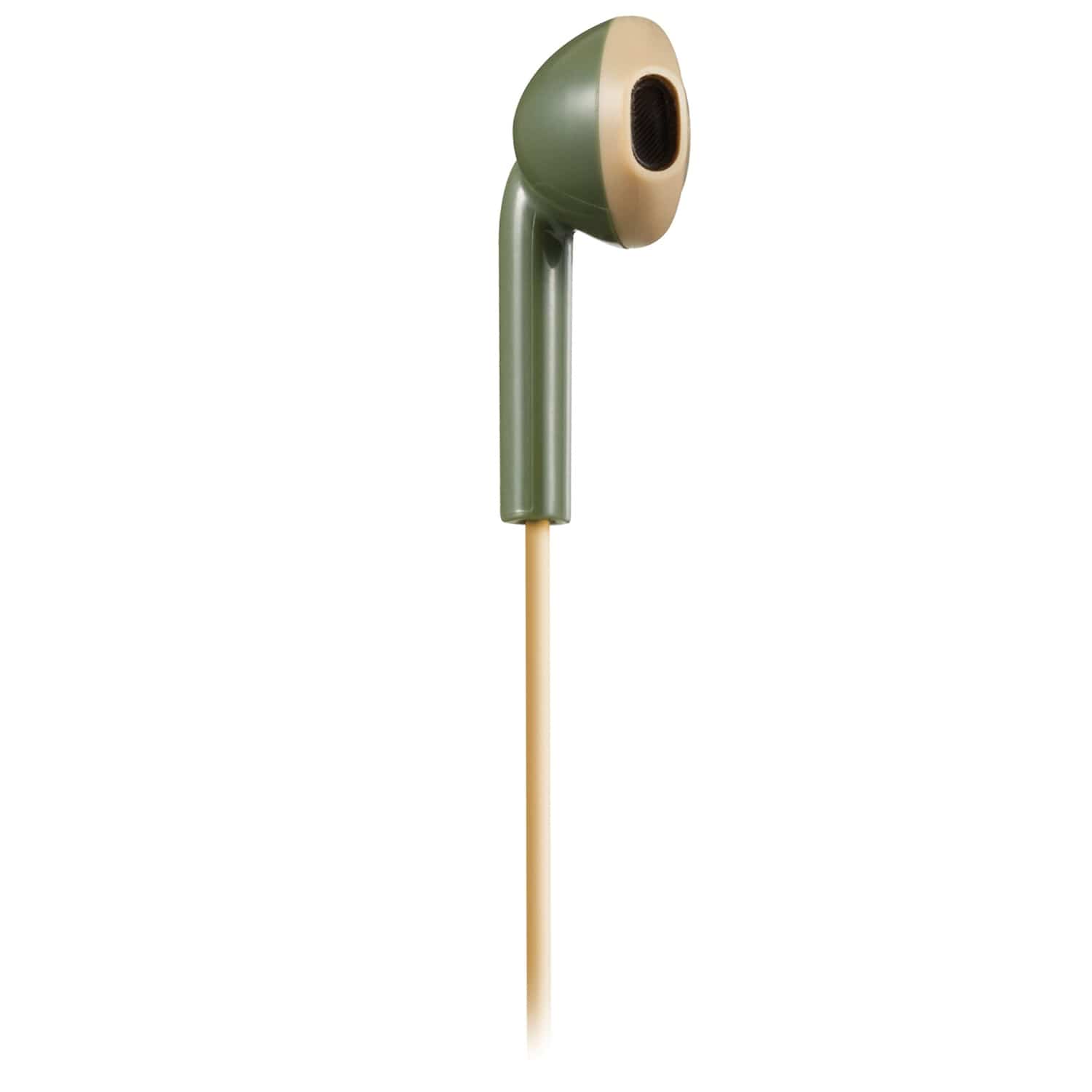 JVC Wired Retro In-Ear Earbuds with In-Line Mic/Remote and 3.5-mm Connector, HAF19M, Green