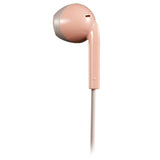 JVC Wired Retro In-Ear Earbuds with In-Line Mic/Remote and 3.5-mm Connector, HAF19M, Pink