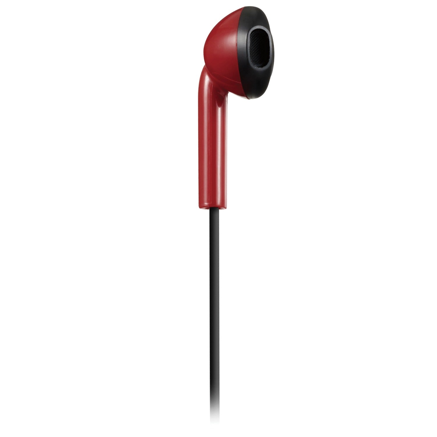 JVC Wired Retro In-Ear Earbuds with In-Line Mic/Remote and 3.5-mm Connector, HAF19M, Red