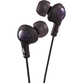 JVC Gumy Plus Wired Inner-Ear Earbuds with In-Line Mic/Remote and 3.5-mm Connector, HA-FR6, Black
