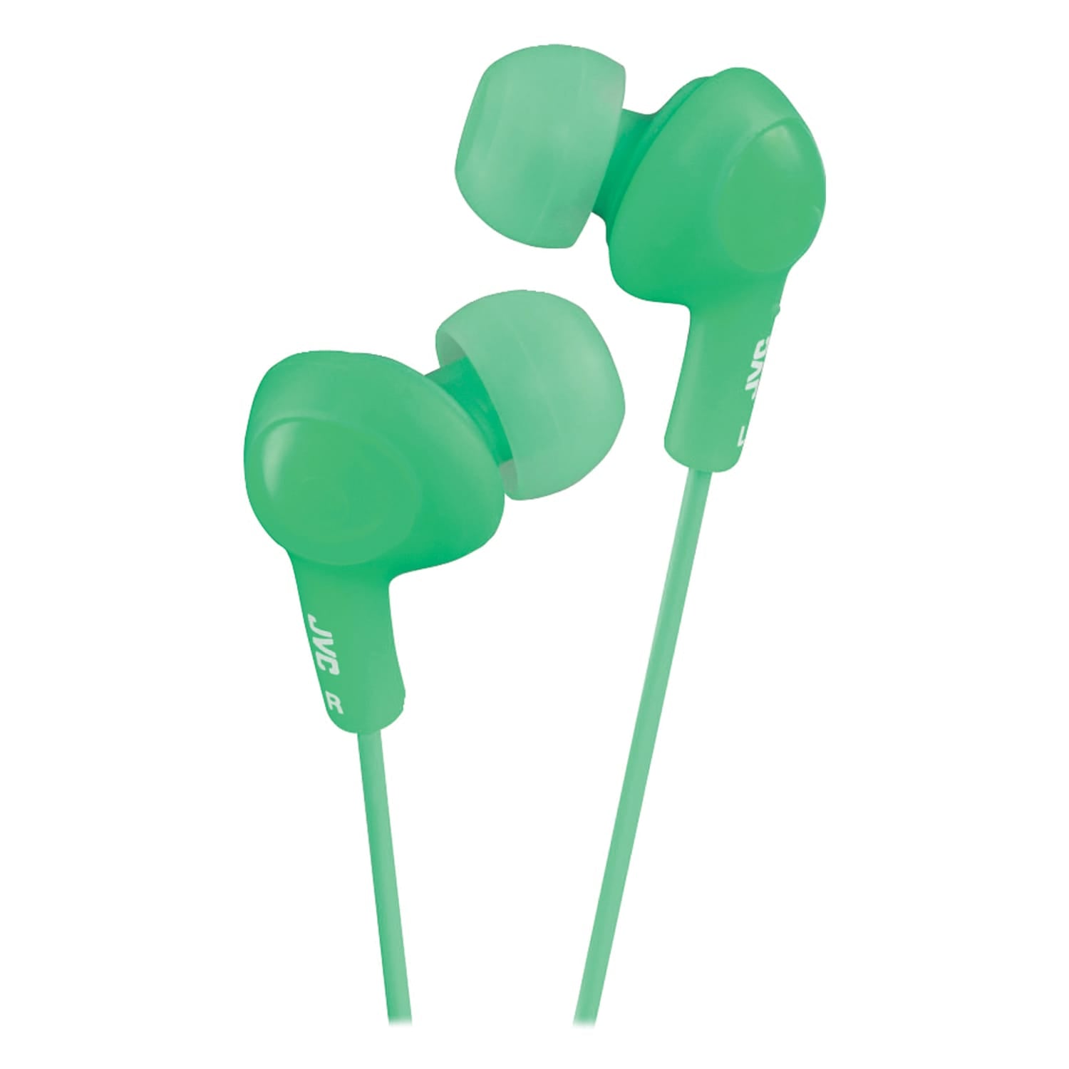 JVC Gumy Plus Wired Inner-Ear Earbuds with 3.5-mm Connector, HA-FX5, Green