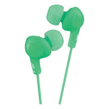 JVC Gumy Plus Wired Inner-Ear Earbuds with 3.5-mm Connector, HA-FX5, Green