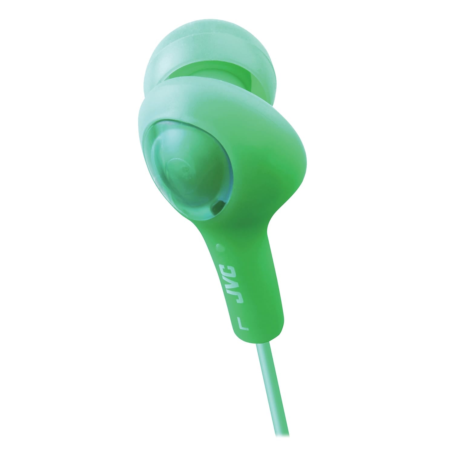 JVC Gumy Plus Wired Inner-Ear Earbuds with 3.5-mm Connector, HA-FX5, Green