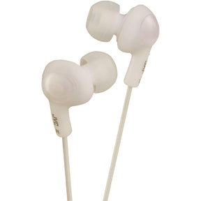 JVC Gumy Plus Wired Inner-Ear Earbuds with 3.5-mm Connector, HA-FX5, White