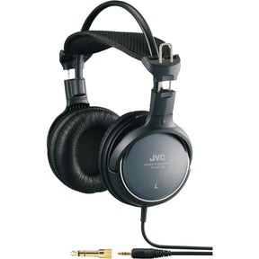 JVC Wired Over-Ear Full-Size Precision Sound Headphones with 3.5-mm Connector, 1/4-In. Adapter, Deep Bass, HA-RX700