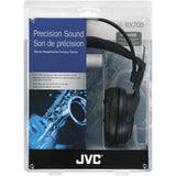 JVC Wired Over-Ear Full-Size Precision Sound Headphones with 3.5-mm Connector, 1/4-In. Adapter, Deep Bass, HA-RX700