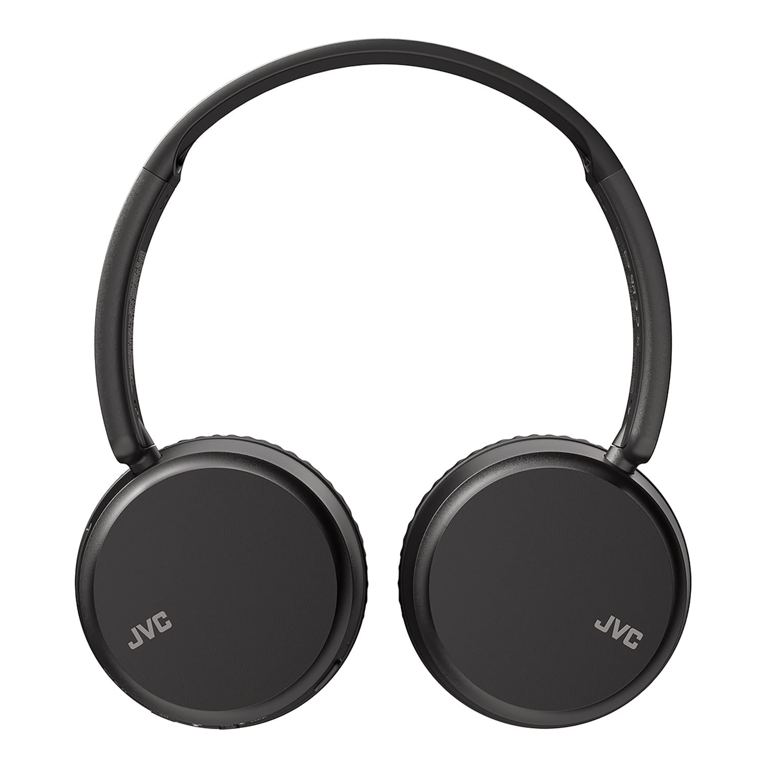 JVC Bluetooth Folding On-Ear Headphones with Mic, Deep Bass, up to 35 Hours Play Time, HA-S36W, Black