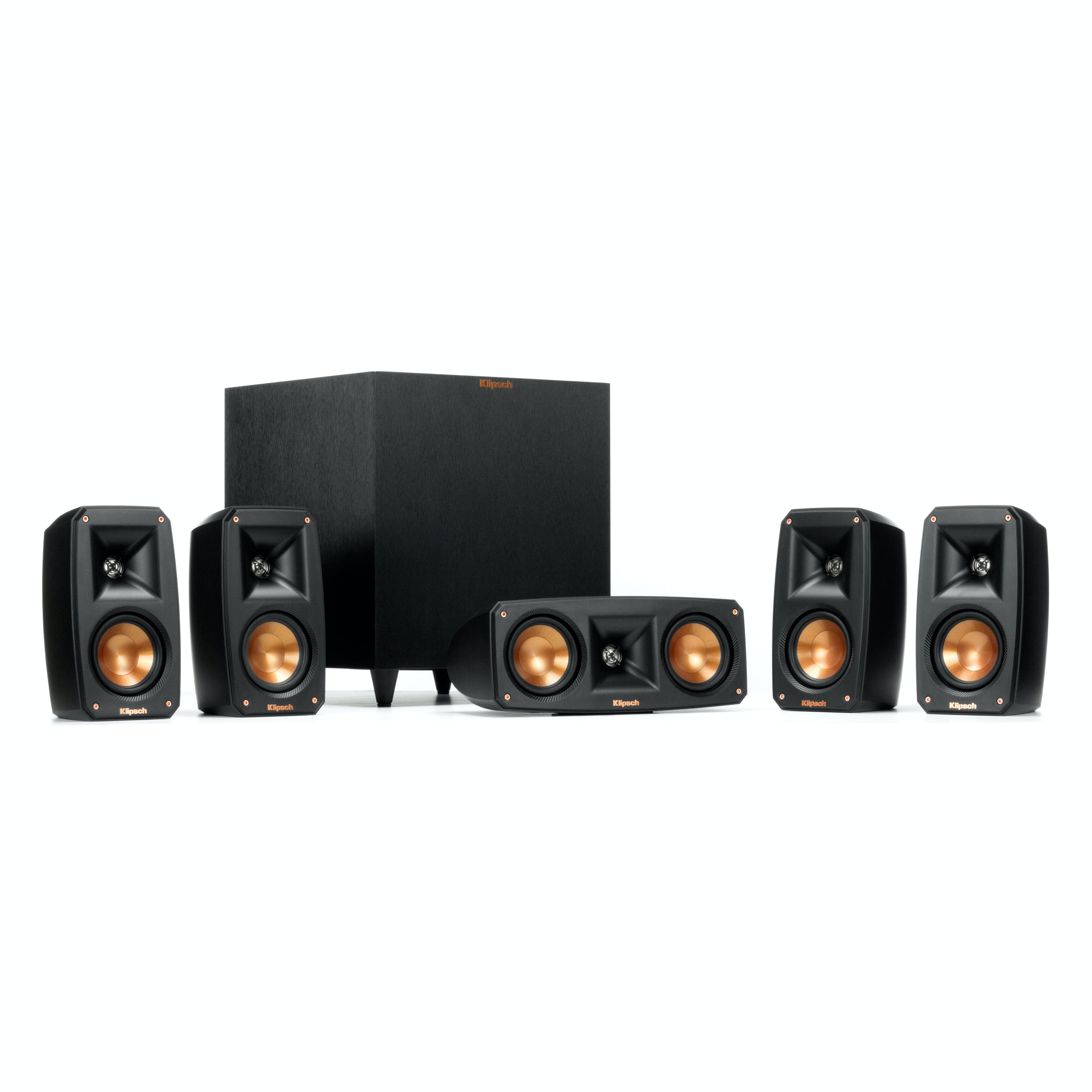 Klipsch K1069074 Reference Theater Pack 5.1 Surround Sound System Black