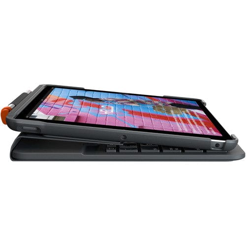 Logitech Slim Folio Keyboard Case for Apple iPad 7th and 8th Generation Graphite - Seller Refurbished