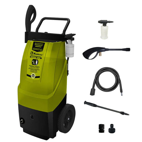 Koblenz 2000-PSI Electric Pressure Washer with 8-Gal. Water Tank and 35-Ft. Cord, HLT-380 V Green and Black