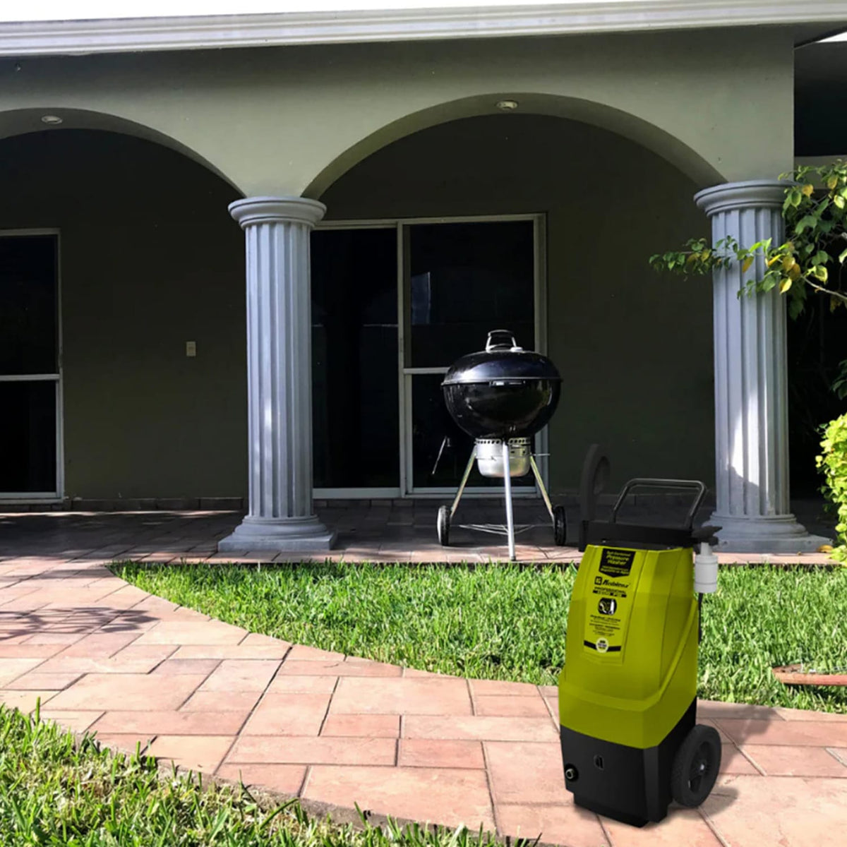 Koblenz 2000-PSI Electric Pressure Washer with 8-Gal. Water Tank and 35-Ft. Cord, HLT-380 V Green and Black