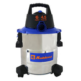 Koblenz 6-Gal. Portable Wet/Dry Vacuum with Blower, Stainless Steel and Blue, WD-6 L212 SS