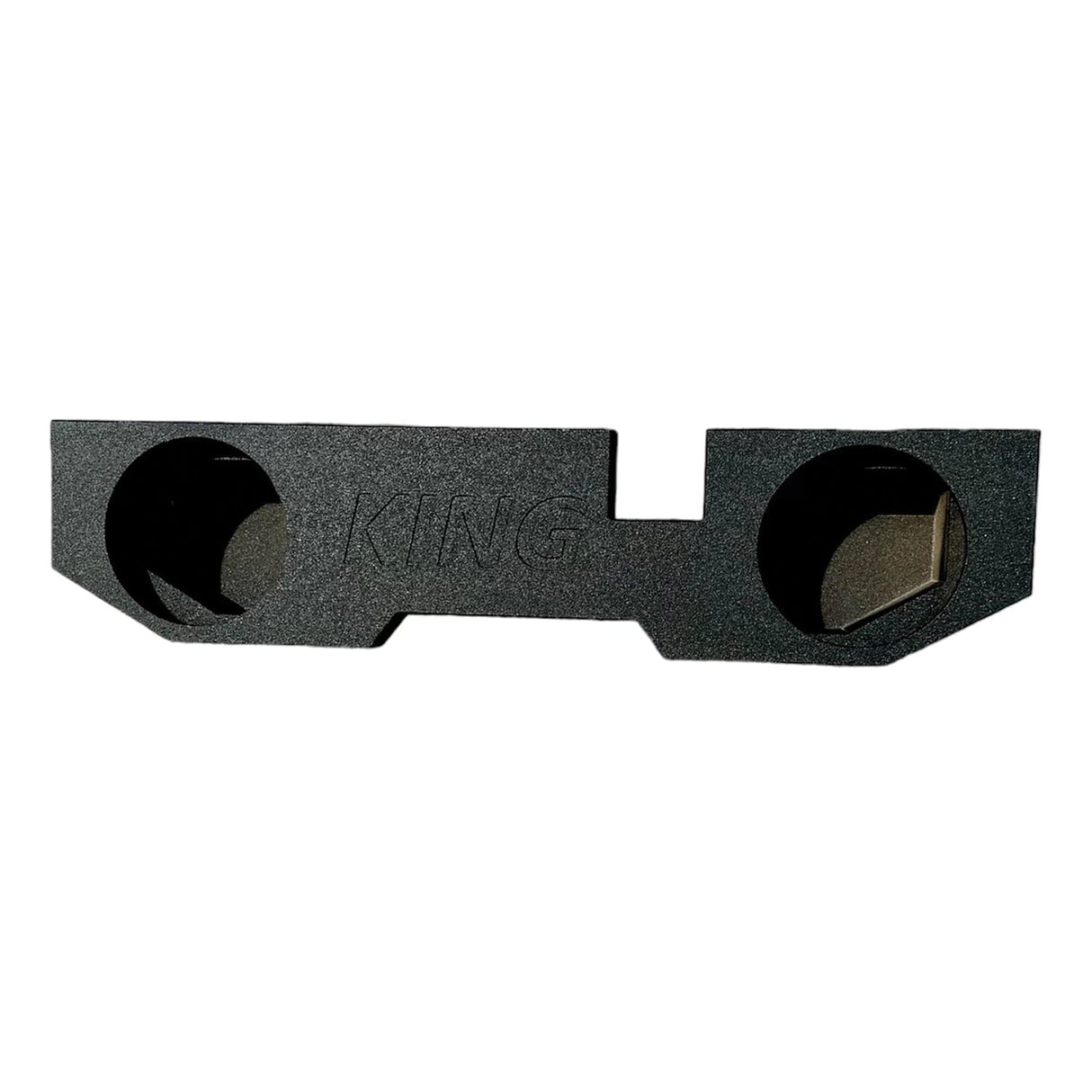 King Boxes AK-DG2-12 12-In. Double-Speaker Black Sprayed Enclosure for Dodge Ram 1500 Quad Cab 2002 through 2018