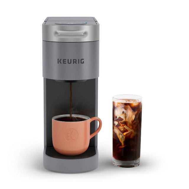 Keurig K-Slim + ICED Single Serve Coffee Maker, Hot & Cold Brewing, 3 Brew Sizes, 46oz Removable Reservoir, Gray - Open Box