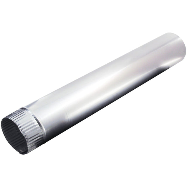Deflecto 4-In. x 24-In. Rigid Aluminum Vent Pipe