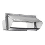 Lambro 3.25-In. x 10 in. 22-Gauge Aluminum Wall Exhaust Hood Vent with Spring Gasketed Damper and 5-In. Tail, 1060