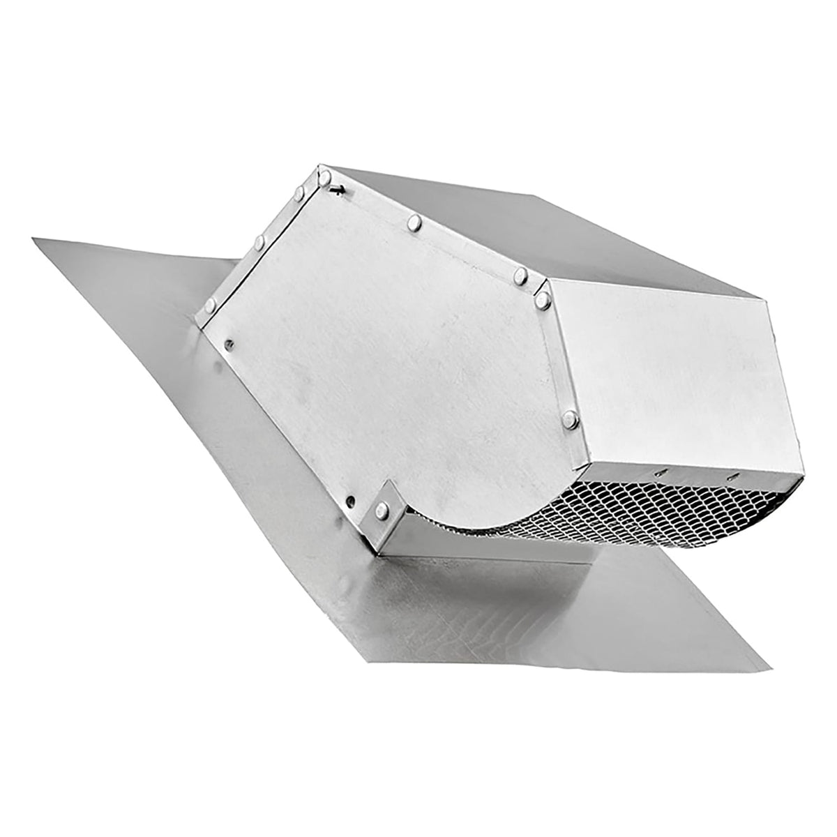 Lambro 4-In. Aluminum Exhaust Roof Vent Cap with Screen, Damper, and Collar, 109R
