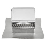 Lambro 4-In. Aluminum Exhaust Roof Vent Cap with Screen, Damper, and Collar, 109R