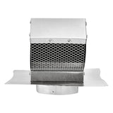 Lambro 4-In. Aluminum Exhaust Roof Vent Cap with Screen, Damper, and Collar, 109R