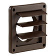 Lambro 4-In. Plastic Wall Exhaust Dryer Vent with 3 Louvers, 1423B, Brown