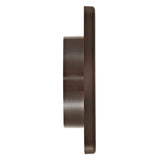 Lambro 4-In. Plastic Wall Exhaust Dryer Vent with 3 Louvers, 1423B, Brown