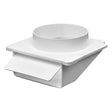 Lambro 4-In. Plastic Soffit Exhaust Dryer Vent with Damper, White, 143W