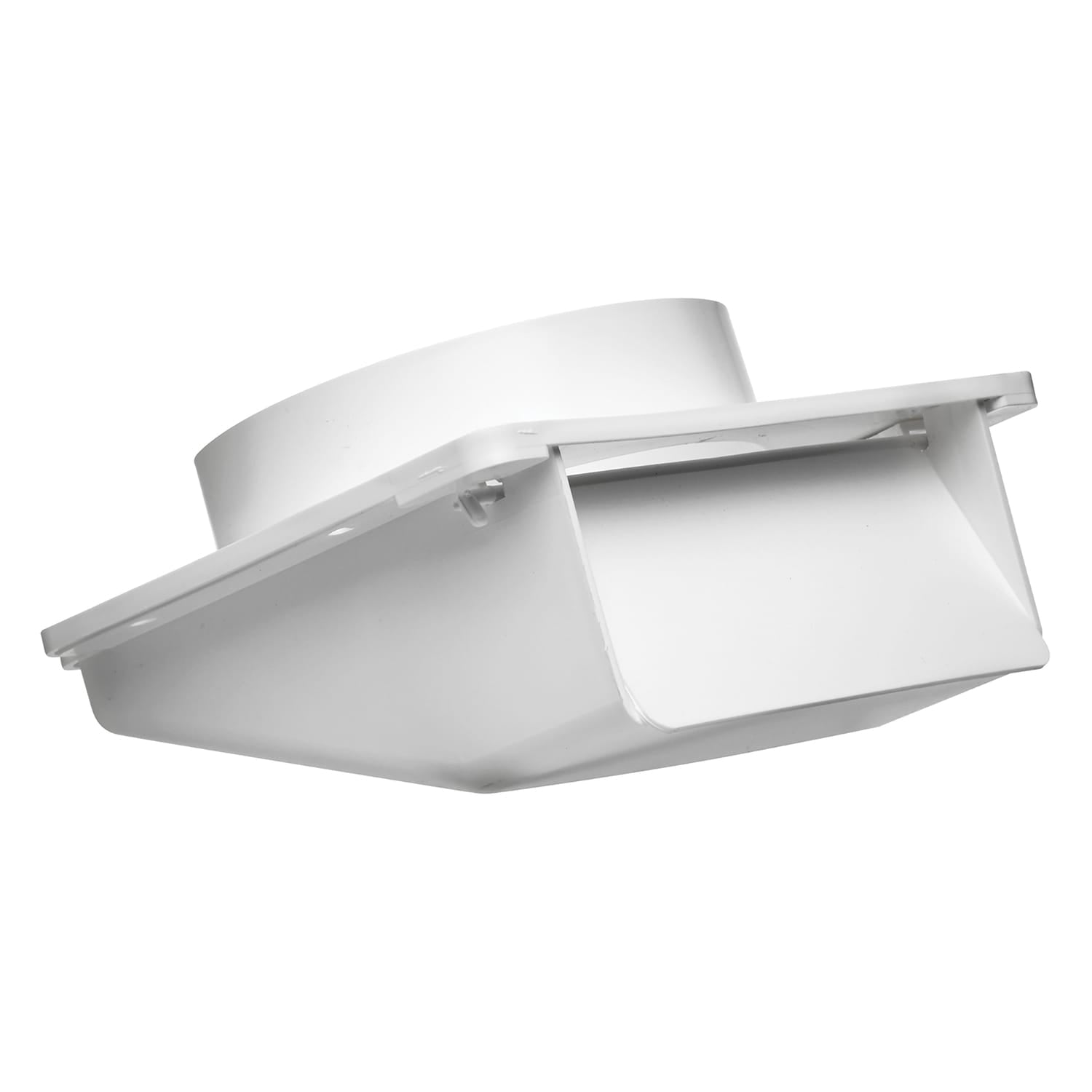 Lambro 4-In. Plastic Soffit Exhaust Dryer Vent with Damper, White, 143W