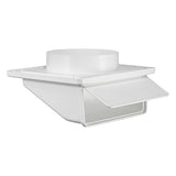Lambro 6-In. Plastic Exhaust Soffit Bath Fan Vent with Damper, 146W, White