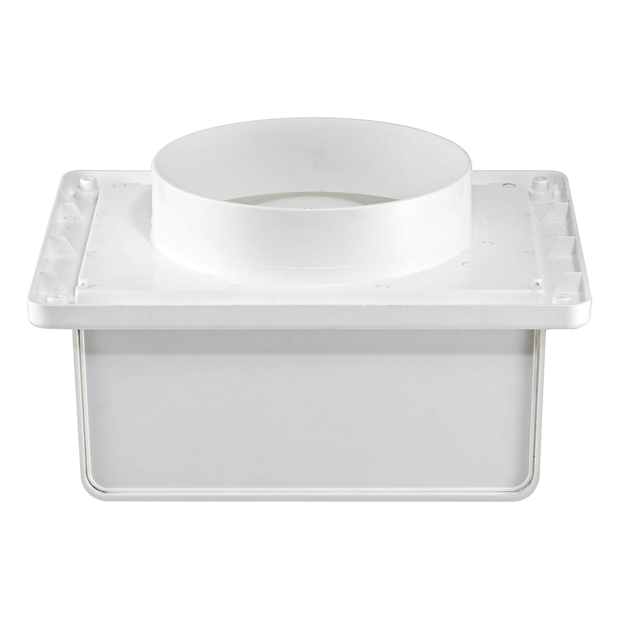Lambro 6-In. Plastic Exhaust Soffit Bath Fan Vent with Damper, 146W, White