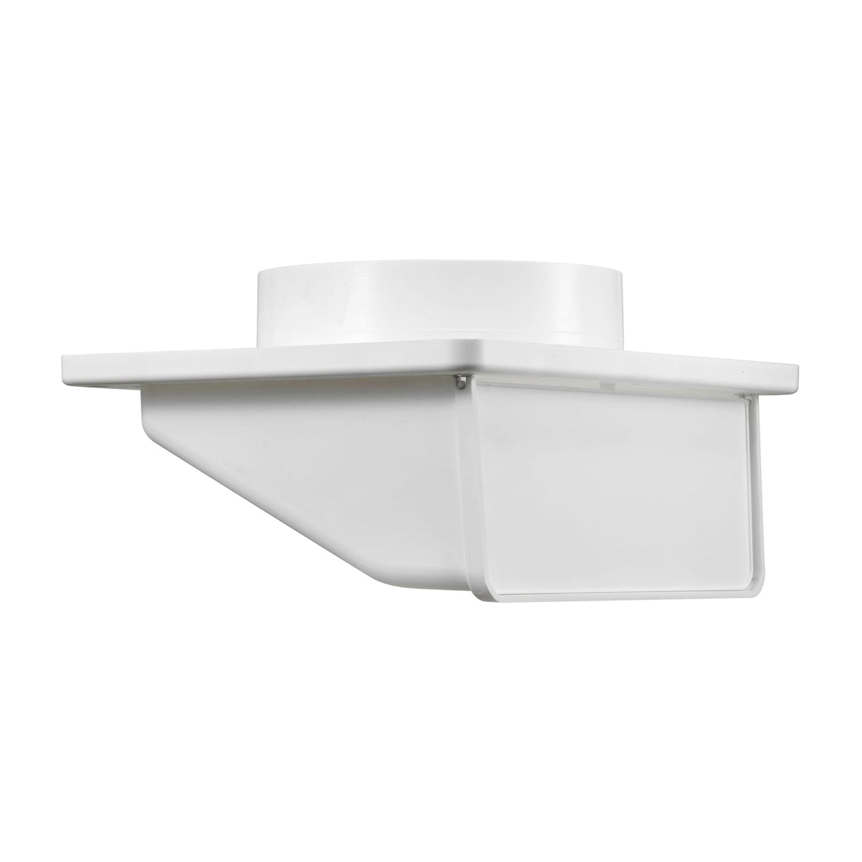 Lambro 6-In. Plastic Exhaust Soffit Bath Fan Vent with Damper, 146W, White