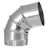 Lambro 4-In. 90° Aluminum Adjustable Elbow