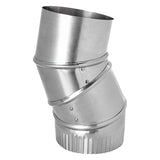 Lambro 4-In. 90° Aluminum Adjustable Elbow