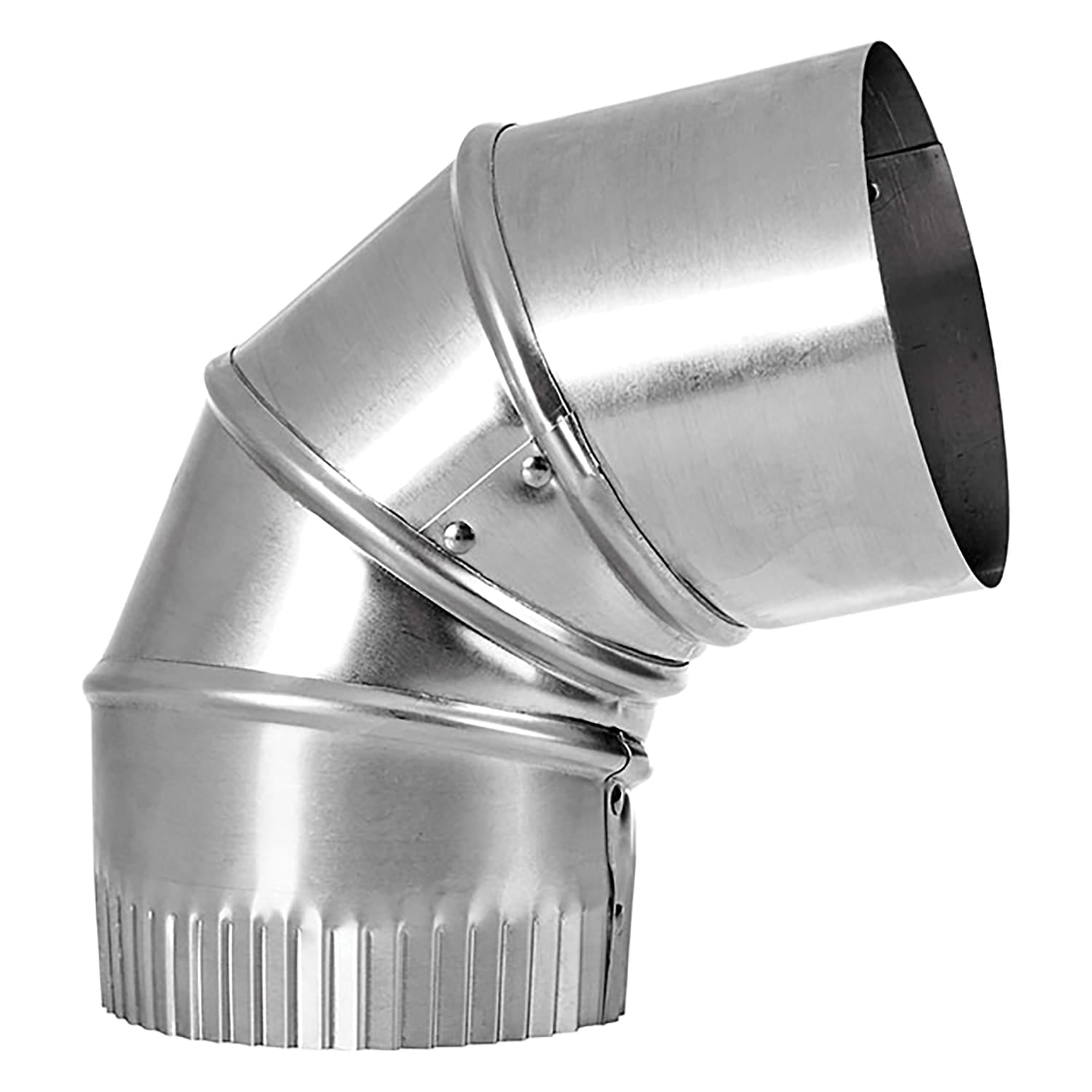 Lambro 4-In. 90° Aluminum Adjustable Elbow