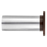 Lambro 4-In. Plastic Wall Exhaust Louvered Dryer Vent with 11-In. Pipe, No Interior Trim Plate, Brown