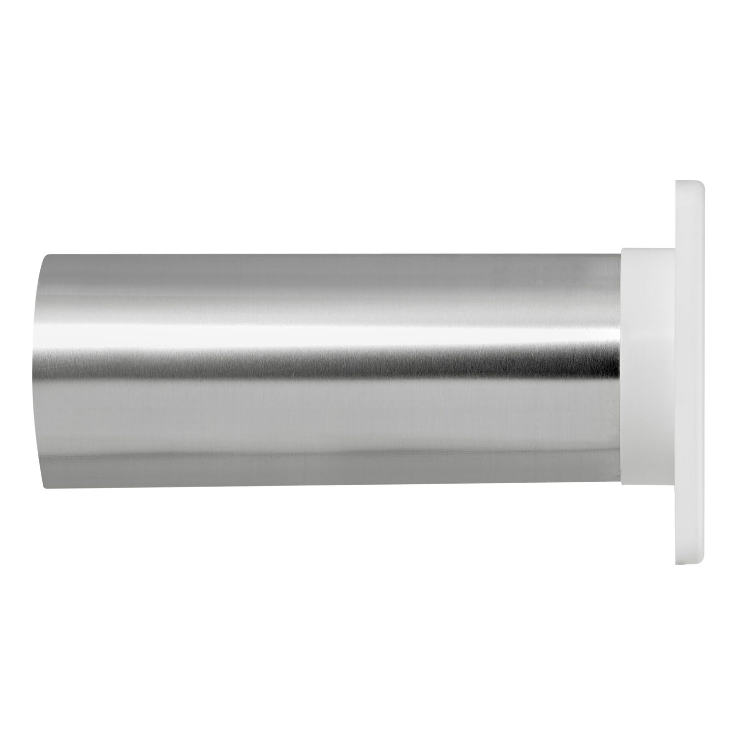Lambro 4-In. Plastic Wall Exhaust Louvered Dryer Vent with 11-In. Pipe, No Interior Trim Plate, White