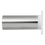 Lambro 4-In. Plastic Wall Exhaust Louvered Dryer Vent with 11-In. Pipe, No Interior Trim Plate, White