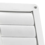 Lambro 4-In. White Plastic Louvered Vent