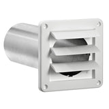 Lambro 4-In. White Plastic Louvered Vent
