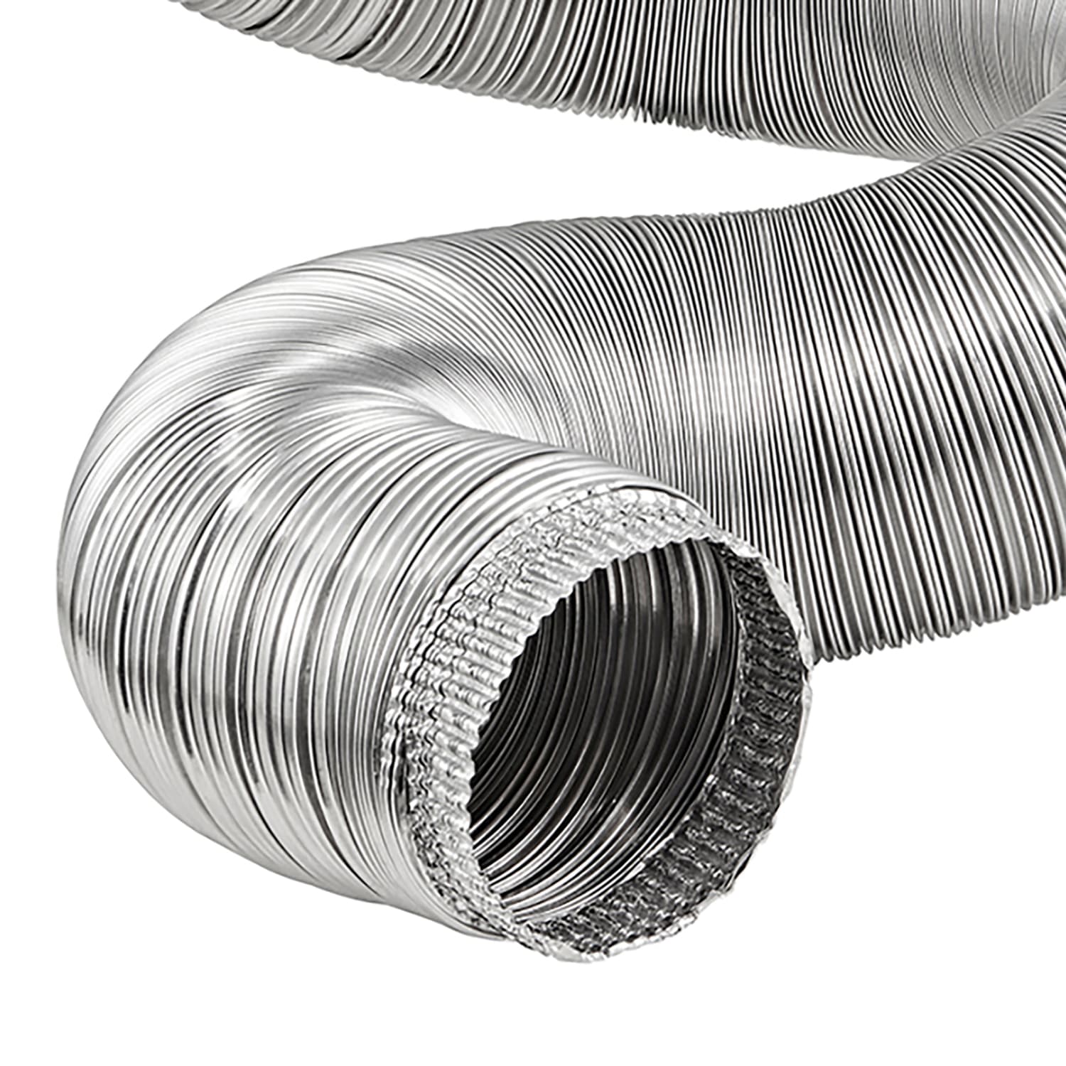Lambro 6-In. x 8-Ft. T-LOCK UL 181 Class 0 HVAC Semi-Rigid Air Duct with 1 Crimped End and Double-Lock Design, 296FUL
