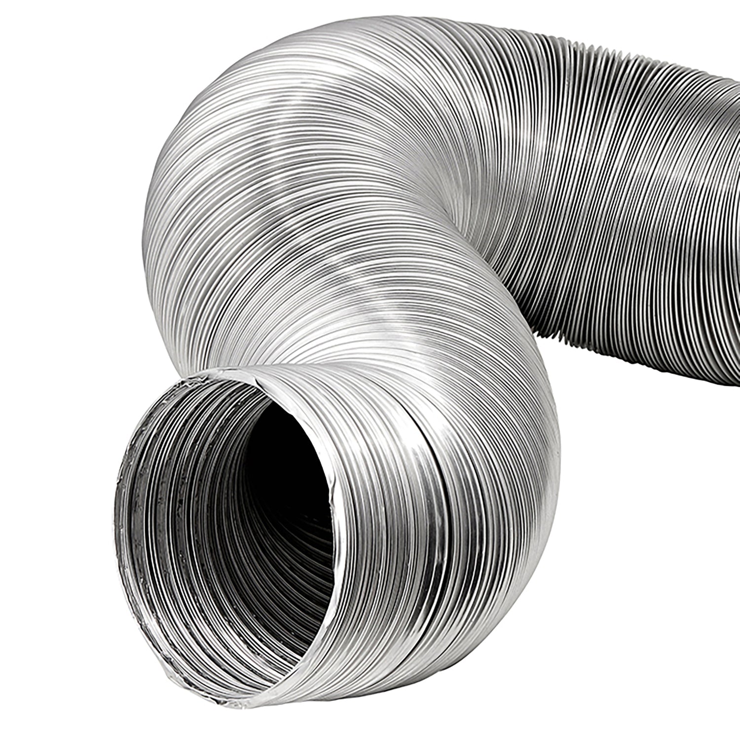 Lambro 8-Ft. Flexible Aluminum Semi-Rigid Double-Lock Air Duct, 3 In. Diameter