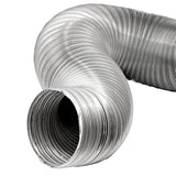 Lambro 8-Ft. Flexible Aluminum Semi-Rigid Double-Lock Air Duct, 3 In. Diameter