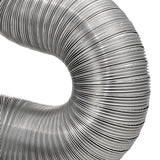 Lambro 8-Ft. Flexible Aluminum Semi-Rigid Double-Lock Air Duct, 3 In. Diameter